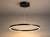 Led ring hanglamp 35w – 3cct dimbaar - zwart – ip20 – harvey-35 3cct - afbeelding 2 van  5