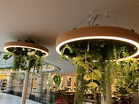 Led-ring met kunstplant (2x) - afbeelding 1 van  4