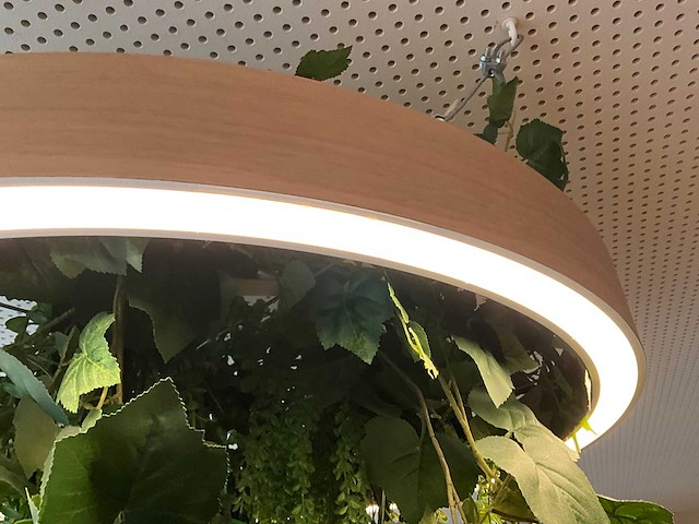 Led-ring met kunstplant (2x) - afbeelding 4 van  4