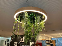 Led-ring met kunstplant - afbeelding 1 van  5