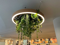 Led-ring met kunstplant - afbeelding 1 van  4