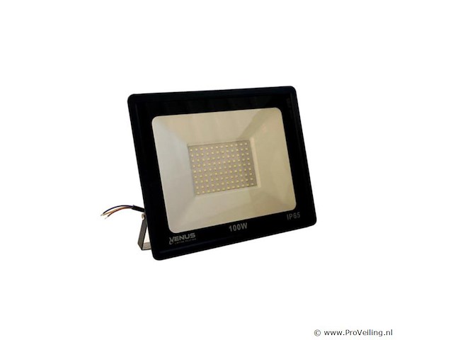 Led schijnwerper 100w – 6500k koud wit – ip65 wathedicht (x6) - afbeelding 2 van  4