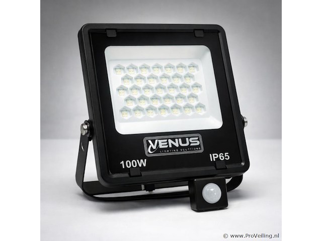 Led schijnwerper 100w – met sensor – 6500kkoud wit – ip65 waterdicht (x6) - afbeelding 5 van  5