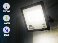 Led schijnwerper 100w mini – 6500k koud wit – ip65 waterdicht (x6) - afbeelding 1 van  5