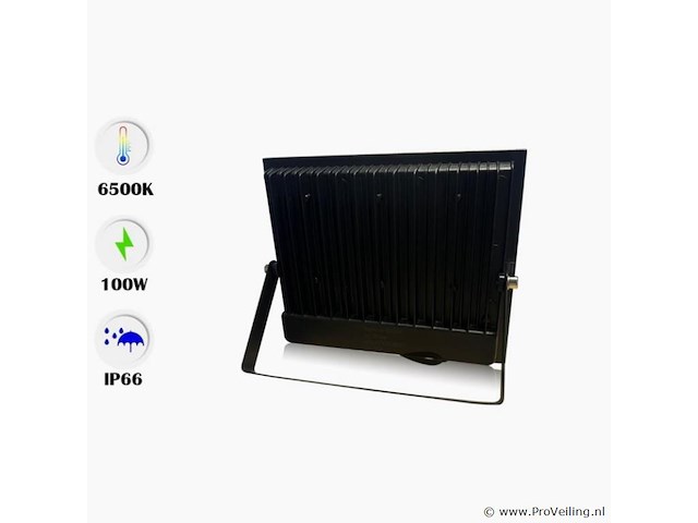 Led schijnwerper 100w mini – 6500k koud wit – ip65 waterdicht (x6) - afbeelding 2 van  5