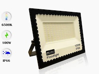 Led schijnwerper 100w mini – 6500k koud wit – ip65 waterdicht (x6) - afbeelding 3 van  5