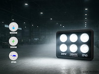 Led schijnwerper 300w – 6500kkoud wit – ip65 waterdicht (x2) - afbeelding 1 van  5