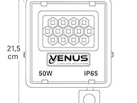 Led schijnwerper 50w – met sensor – 6500kkoud wit – ip65 waterdicht (x6) - afbeelding 4 van  5