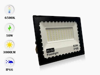 Led schijnwerper 50w mini – 6500k koud wit – ip65 waterdicht (x12) - afbeelding 4 van  4