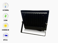 Led schijnwerper 50w mini – 6500k koud wit – ip65 waterdicht (x6) - afbeelding 2 van  4