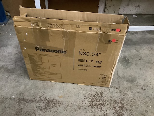 Led smart tv 24 inch, panasonic, ts-24n30aez, zwart - afbeelding 2 van  8
