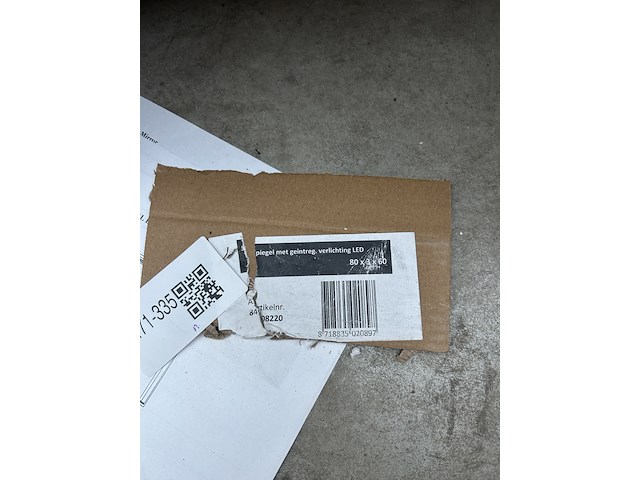 Led spiegel 80x3x60 cm - afbeelding 2 van  4