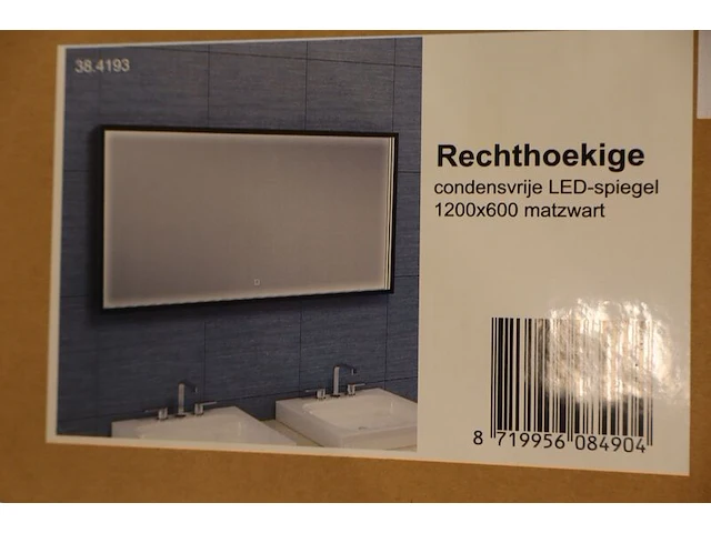 Led spiegel wiesbaden, avi, zwart + spiegel - afbeelding 3 van  10