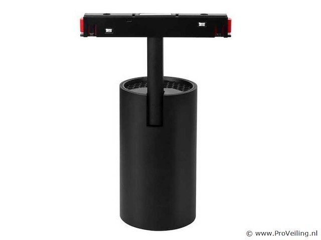 Led spot op magnetische rail 48v -10w - zwart - bery (x4) - afbeelding 3 van  6