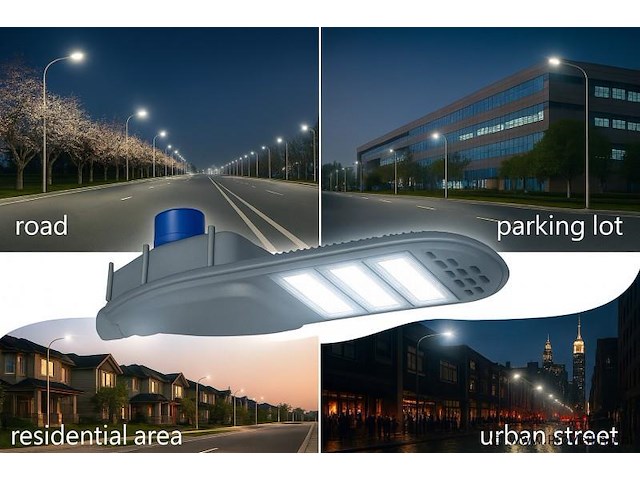 Led straatverlichting 150w met sensor – 6500k koud wit (x6) - afbeelding 1 van  5