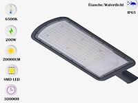 Led straatverlichting 200w – 6500k koud wit – ip65 waterdicht (x3) - afbeelding 6 van  6