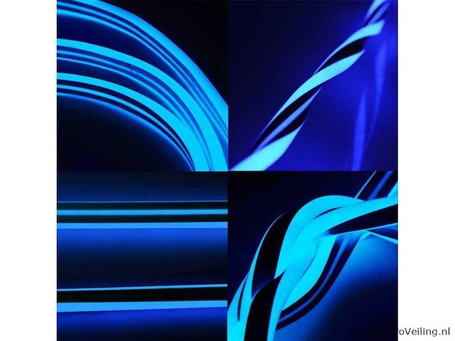 Led strip neon waterdicht 50m – blauw – ip65 waterdicht (x2) - afbeelding 4 van  5