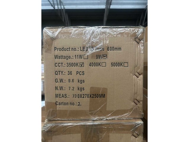 Led t8 tube 600 mm 9w 5000k (72x) - afbeelding 6 van  6