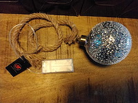 Led touw met glitterbal. (9x) - afbeelding 1 van  3