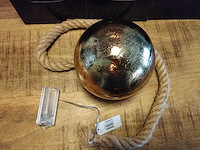 Led touw met gouden glitterbal. (6x) - afbeelding 1 van  3