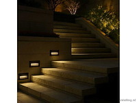 Led trapverlichting ly05 - 6w – ip65 waterdicht – rechthoekig – antraciet (x8) - afbeelding 4 van  5