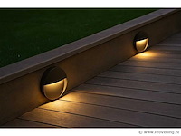 Led trapverlichting s-22r– 6w – zwart – ip54 waterdicht (x4) - afbeelding 1 van  5