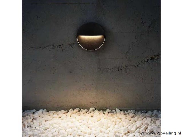 Led trapverlichting s-22r– 6w – zwart – ip54 waterdicht (x4) - afbeelding 2 van  5