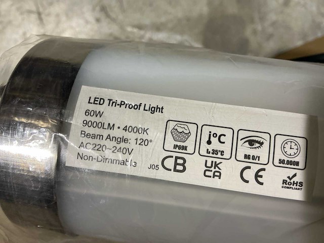 Led tri-proof light 1m50 (5x) - afbeelding 2 van  3