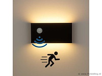 Led wandlamp bidirectionele met sensor sw-2309 - 12w (x5) - afbeelding 1 van  3