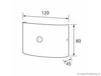 Led wandlamp met sensor – sw-2310-2 – 4w – zwart – ip54 (x10) - afbeelding 2 van  3