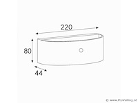 Led wandlamp met sensor – sw-2310-4 – 8w – zwart – ip54 (x4) - afbeelding 3 van  3