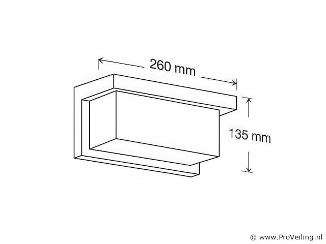 Led wandlampen saw-02 – 3500k – 12w – ip54 – zwart (x8) - afbeelding 4 van  4