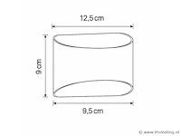 Led wandlampen sw-15 – 3500k – cob – ip54 – zwart/goud (4x) - afbeelding 2 van  2