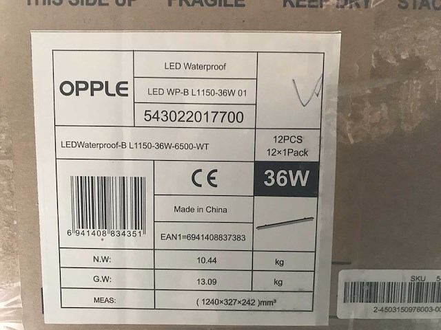 Led waterproof 36w 7700 (12x) - afbeelding 3 van  3