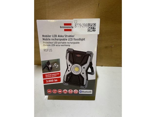 Led/accu werklamp met speaker brennenstuhl, rufus - afbeelding 4 van  4