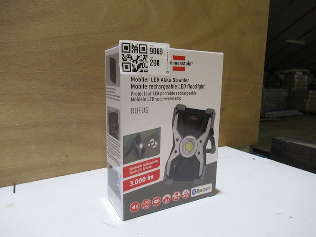Led/accu werklamp met speaker brennenstuhl, rufus - afbeelding 5 van  6