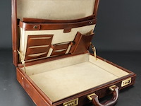 Lederen attachekoffer - afbeelding 3 van  5