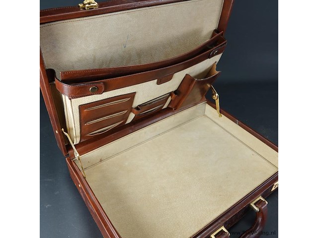 Lederen attachekoffer - afbeelding 4 van  5