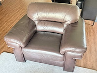 Lederen bankstel 2-zit + stoel - afbeelding 6 van  7