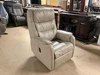 Lederen draaibare relax fauteuil - afbeelding 6 van  10