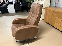 Lederen draaibare relaxfauteuil - afbeelding 3 van  14