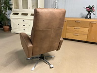 Lederen draaibare relaxfauteuil - afbeelding 5 van  14