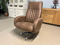 Lederen draaibare relaxfauteuil - afbeelding 7 van  14