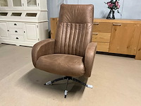 Lederen draaibare relaxfauteuil - afbeelding 8 van  14
