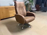 Lederen draaibare relaxfauteuil - afbeelding 13 van  14