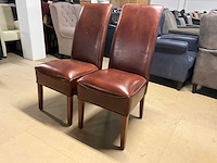 Lederen eetkamerstoel (2x) - afbeelding 4 van  11