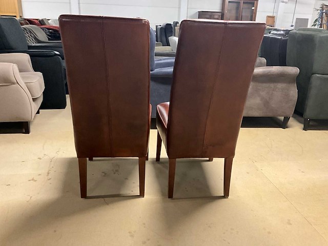 Lederen eetkamerstoel (2x) - afbeelding 11 van  11