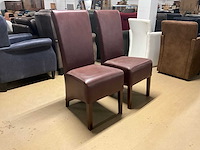 Lederen eetkamerstoel (2x) - afbeelding 9 van  10