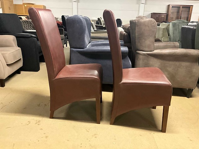 Lederen eetkamerstoel (2x) - afbeelding 10 van  10