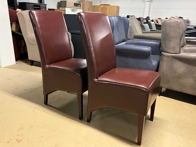 Lederen eetkamerstoel (2x) - afbeelding 3 van  13